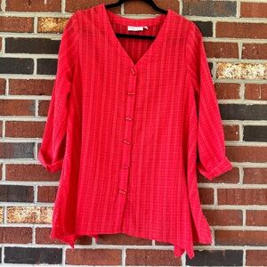 Habitat Button Up Flowy Top
